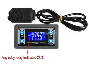 10A Termostat Digitalni Temperature in Vlažnosti Regulator Toplotne Regulator Termočlen LCD-Zaslon SHT20 Za Arduino Odbor Modul