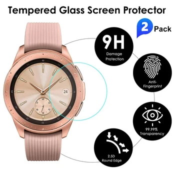 2Pcs 9H Anti-scratch Kaljeno Steklo Za Samsung Prestavi S3 Meje Galaxy Watch 42 46MM 3 41 45 Screen Protector Zaščitnimi Filmi