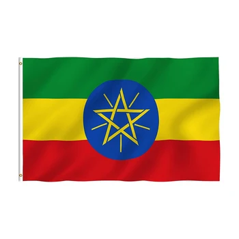 3x5 Ft Etiopiji Etiopski Nacionalni Poliester Zastavo za Dekor