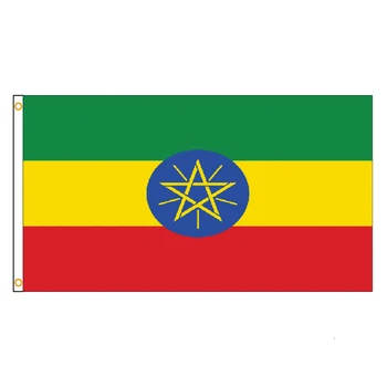 90X150cm Zastavo Etiopije, Za Dekoracijo,