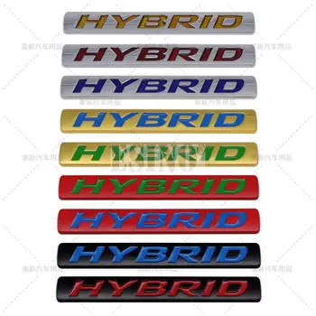 Avto Styling Hibridni 3D Zadaj Prtljažnik Fender Kovinski Chrome Cinkove Zlitine Emblem Značko Decal za Toyota RAV 4 Prado Camry Corolla