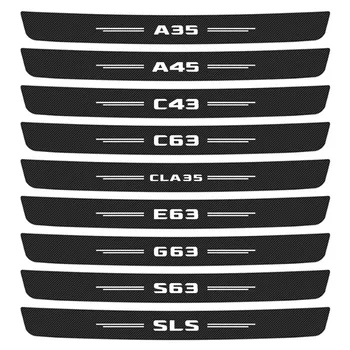 Avtomobilski Prtljažnik Vrata Polico Nalepke Ploščica Zadnji Odbijač Stražar, Zaščitnik Styling za Mercedes Benz A35 A45 C43 C63 CLA35 E63 G63 S63 SLS