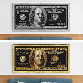 Dolar Zakona Denarnih Ameriški Valuti, Denar, Umetnosti Platno, Tisk Oljna Slika, Dnevna Soba Stenski Sliki Doma Dekoracijo Plakat
