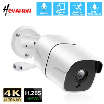 H. 265 4K POE IP Kamera Bullet Prostem Nepremočljiva Zaznavanje Gibanja 8MP Varnostne Kamere Sistem POE CCTV Video Nadzor Cam
