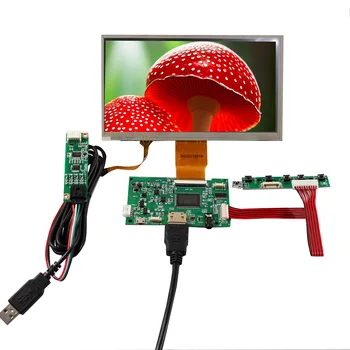 HD MI USB LCD Krmilnik Odbor 7inch 1024x600 Ohmska Touch Senzor IPS LCD