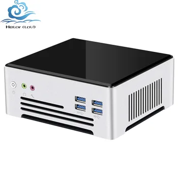 Helorpc i5, Core i7 7820HQ 8250U 1035G7 9880H Dvojno LAN 6*USB3.0 Mini PC DDR4 WIFI DP HD 4K Podporo Win10 Linux Namizje Računalnika