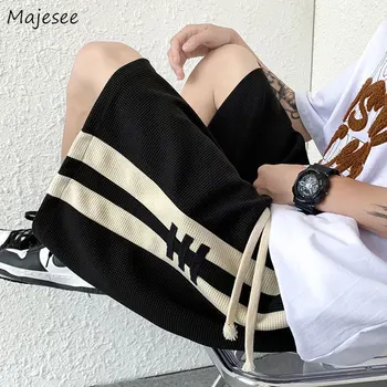 Hlače Moške Poletne BF Design Strani Striped Moda Teens Prijeten Vse-tekmo Priljubljena Ulične Lep Priložnostne Harajuku Eleganca