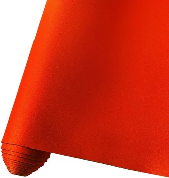 Holografski Mat Oranžne Bleščice PU Tkanine, Usnje, Umetno Usnje, ki je Primerna za Obrt, zaradi Česar Usnje Uhani Loki Torbici Šivanje