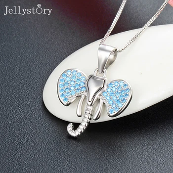 Jellystory 925 srebro, nakit, ogrlico korejski slog preprost Slon Obesek Design Ogrlica trendovski Nakit darila na debelo 2021