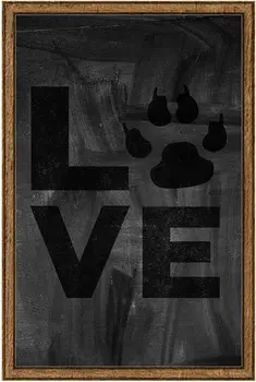 Ljubezen z Šapa Tiskanja Živali Aktivizem Sprejme Ne Trgovini Mačke & Psi Tin Prijavite Kreda Odbor Wall Art Dekor Smešno Darilo Velike