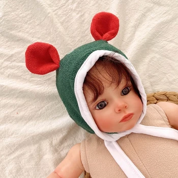 Lovely Baby Bear Uho Hooded Klobuk Nastavljiv Baby Bonnet & Prijetno Pokrivala za Fante, Dekleta za Jesen Zimo Nošenje