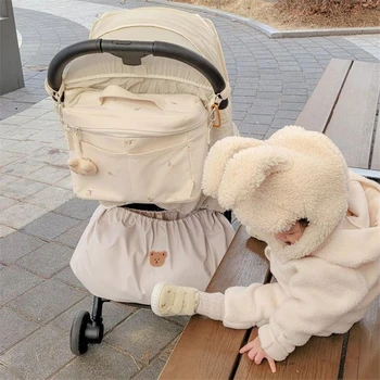 Mamica Vrečko Plenic Torbe Nepremočljiva Prenosni Baby Voziček Vrečko Za Shranjevanje Organizator Baby Voziček Prevoz Visi Vrečko Dojenčki Accesorios