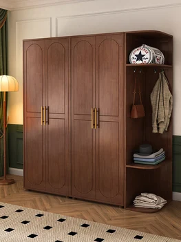 Masivnega lesa omaro za domačo spalnico, skladiščenje, veliko omaro kombinacija