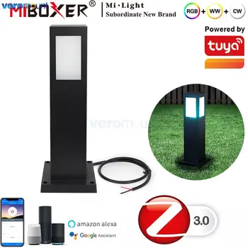 MiBoxer 9W RGBCCT LED Square Travnik Svetlobe Zigbee 3.0 DC24V IP66 Nepremočljiva Smart Vrt Dvorišče, LA5-09S-ZL Tuya WiFi APP Nadzor