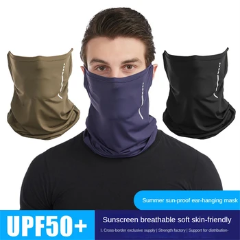 Multifunkcijski Headscarf Zaščito Pred Soncem Dihanje Ledu Svilene Tkanine Za Udobno Zaščito Pred Soncem Tehnologije Kolesarske Opreme Masko