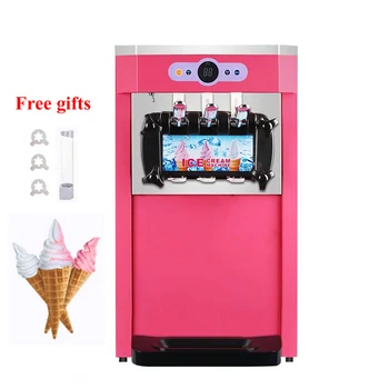 Namizje Soft Sladoled Pralni iz Nerjavečega Jekla Sladoled avtomat Komercialna Sladoled, ki Stroj 110V 220V