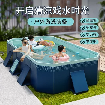 Nov bazen na prostem napihljivi bazen zložljiv domači bazen otroci zgosti so odporni na obrabo, bazen na debelo