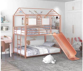 Otroška posteljica, gor in dol, dve plasti, visoko in nizko, mati in otrok postelja, z drsnimi stran kombinacija lestev, kabinet, prin