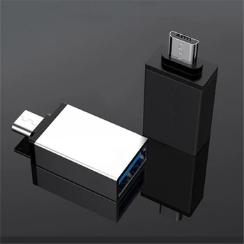 Prenosni Aluminij Zlitine Mikro B Pristanišča Do USB3.0 A Android OTG Za Mobilni Telefon, Tablični RAČUNALNIK V8 Na USB Connecter