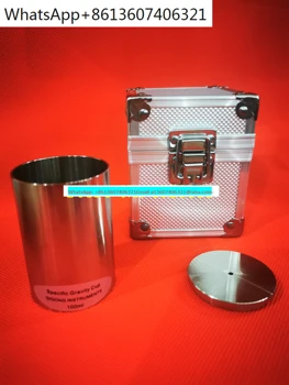 QBB Gostota Specifična Teža Pokal Premaz Cup Gostota Tekočine merilcem gostote (densimeter) Pycnometer iz Nerjavnega Jekla/Aluminija Zlitine 37/50/100 ML
