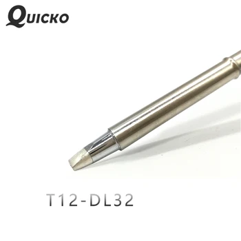 QUICKO T12-DL32 Oblike D series Solering železa nasveti varjenje orodij za T12 Ročaj OLED&STC-LED T12 Spajkalna postaja FX9501 Ročaj