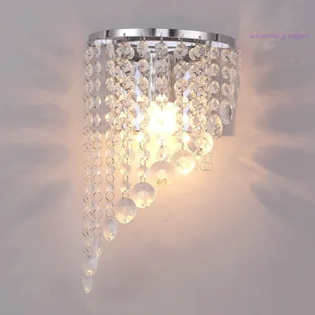 Sodobna Crystal Stenska Svetilka za notranje Spalnica, Dnevna Soba Dekoracijo Razsvetljave v Zaprtih prostorih Stenski Dekor Led Luči