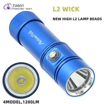 Super svetla majhne podvodna razsvetljava fill light aluminij zlitine nepremočljiva multi-funkcijo dolgega dosega, L2 lučka noge določen poudarek