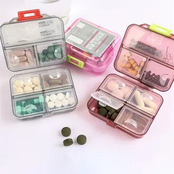 Tablete Za Ločevanje Primeru Obliko Mreže, Mini 7 Kvadratov Na Teden Uporabite Pill Box Tablete Škatla Pillbox Razpršilnik Tabletke Organizator