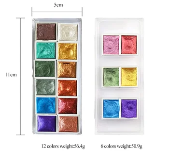 Trdna Akvarel Barve Vodne Barve Set za Umetniško Slikarstvo, Oblikovanje Nohtov 101