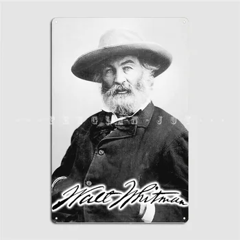 Walt Whitman Ameriški Pesnik, Esejist In Novinar Plakat Kovinske Plošče Stranka Stenski Dekor Steno objave po Meri Tin prijavite Plakat