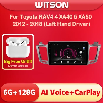 WITSON Avto GPS Auto Radio Večpredstavnostna AI GLAS CarPlay Android 10/11 Za Toyota RAV4 4 XA40 5 XA50 2012-2018 (Levo Roko Voznik)