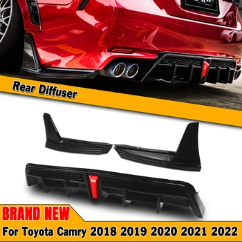 YOFER Gloss Black Zadnji Difuzor Odbijača za Ustnice Boot Spojler Ploščo Z Pilotni Lučka Za Toyota Camry SE XSE Sport Model 2018-2024